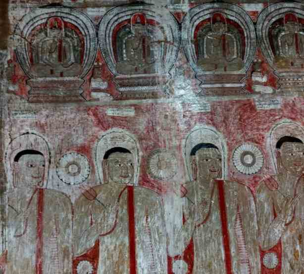 sagama row of monks painting