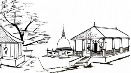 Sagama Rajamahavihare sketch